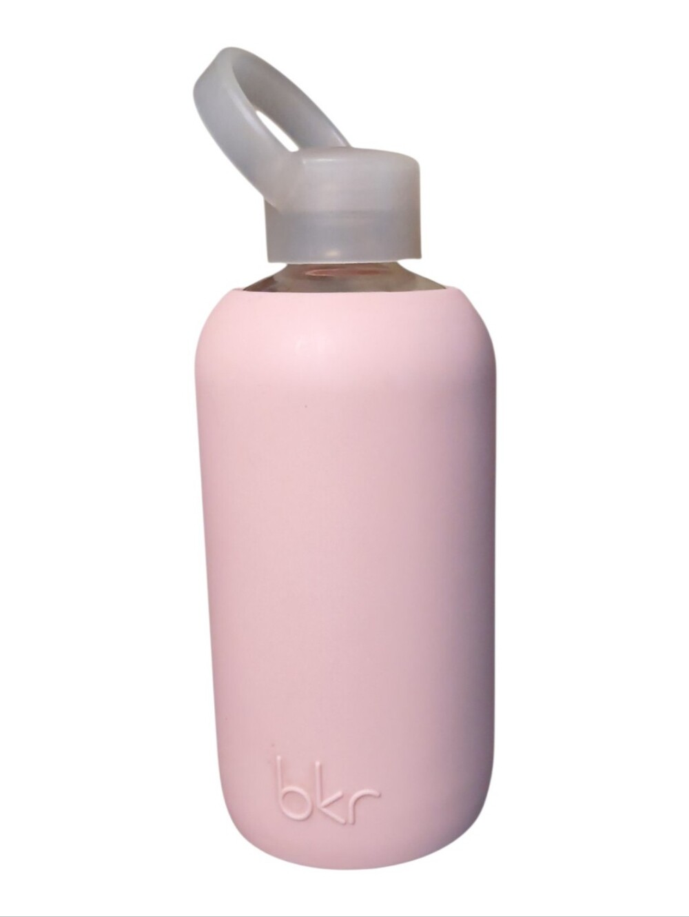 BKR Glass Water Bottle Light Pink "Pout" 16oz 500ml